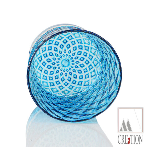 Rosette "Light Blue" Hand-Blown Tumbler Collection