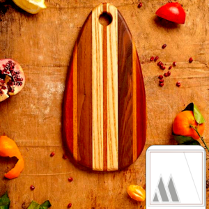 The Surfer Marbled Wooden Cutting Board - A Beautiful and Practical Kitchen Essential